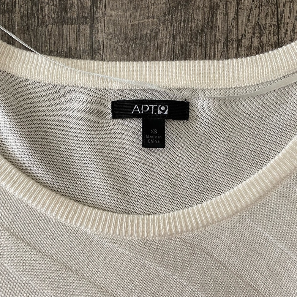 Apt 9 Thin White Sweater Dress - Picture 2 of 5